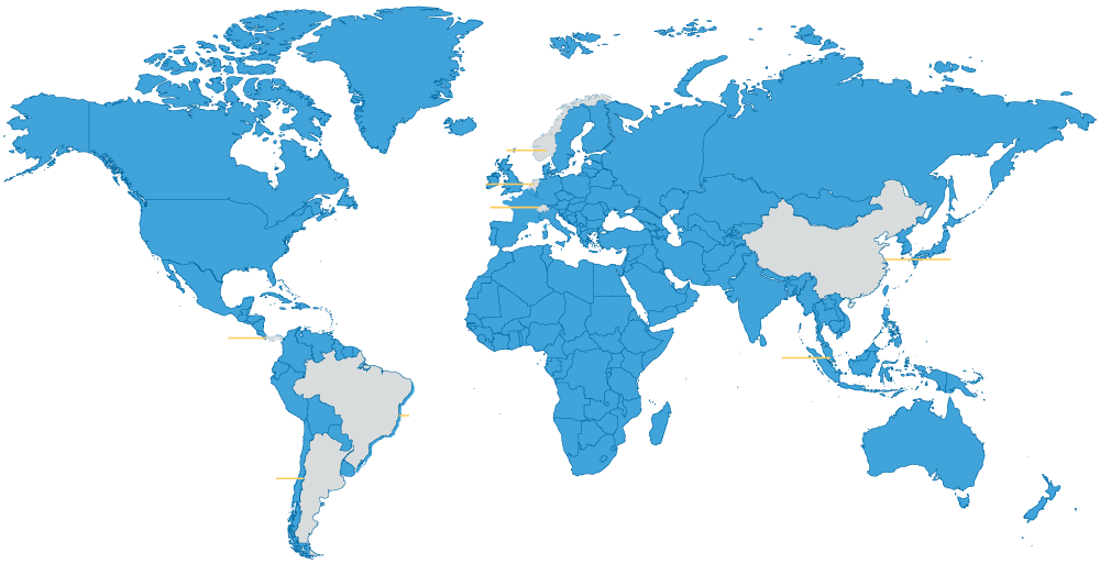 Mapa mundo AMAGGI