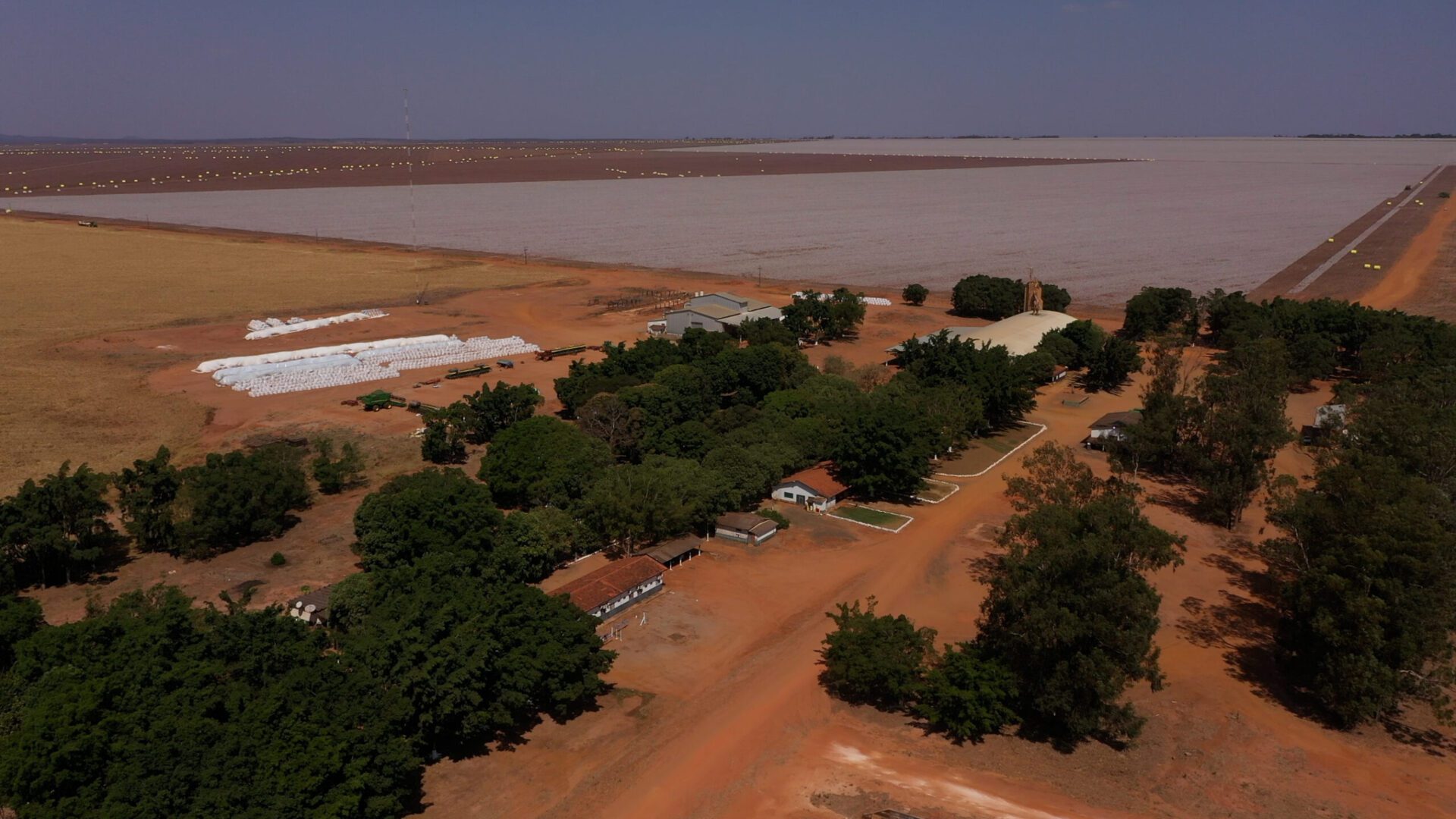 Vista aérea da fazenda Rio Verde, em Campo Novo do Parecis (MT), uma das unidades produtivas recentemente adquiridas conforme o plano de investimentos da AMAGGI para 2021